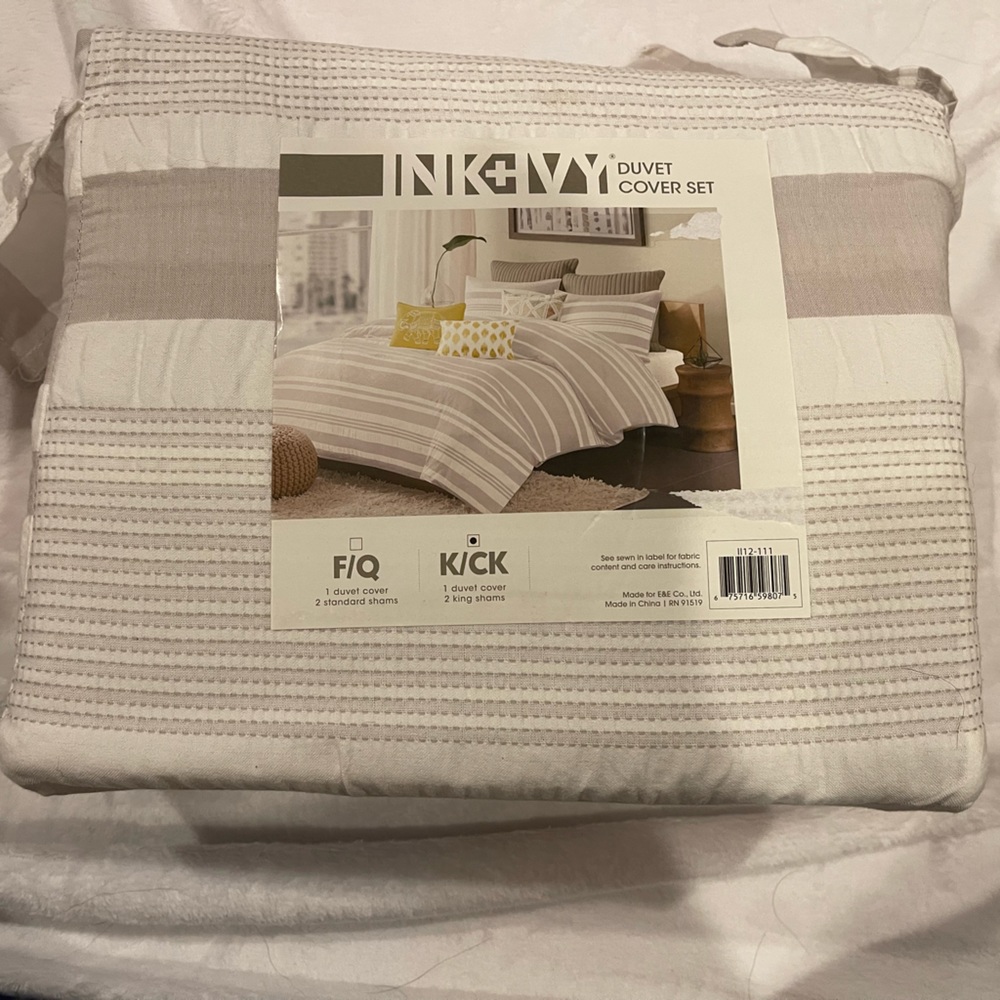 Ink+Ivy Duvet Cover Ser King